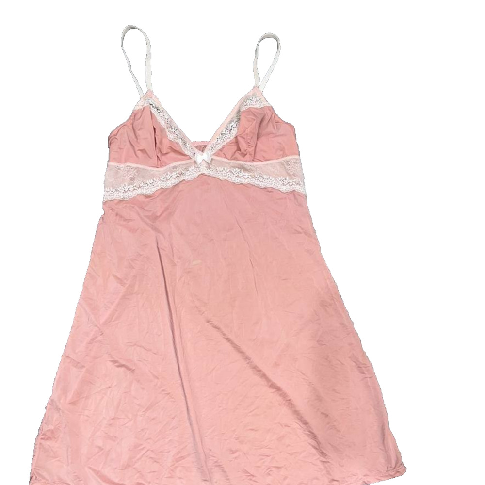 Affinitas Womens Blush Pink Underwire Y2K Nighty dress XS A005492 - Picture 2 of 8